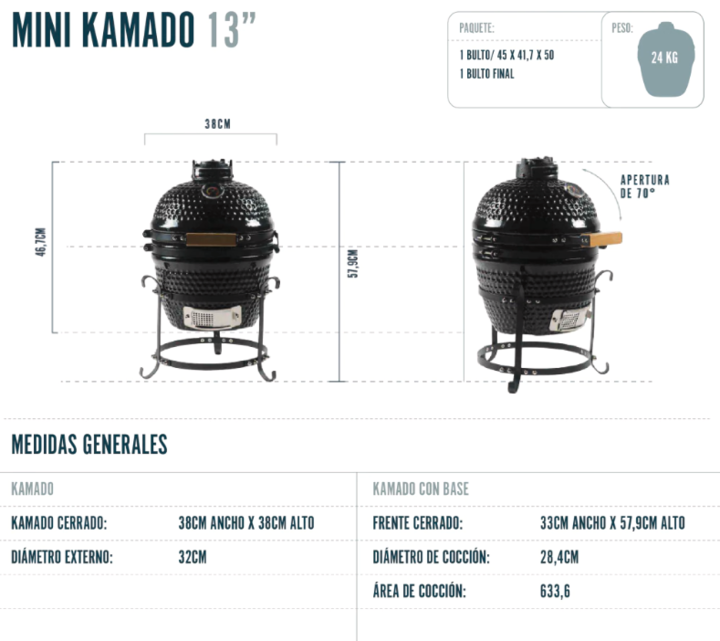 PROMO ALL INCLUSIVE: MINI KAMADO 13" - Vista 2