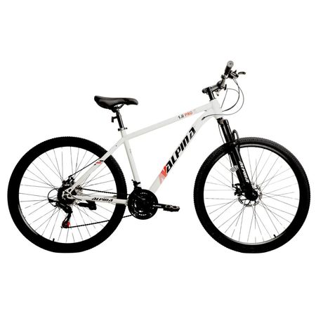 Bicicleta MTB Alpina 1.0 R29 21 Vel Disco Talle XL Bla/Neg/Ro