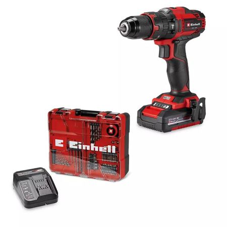 Einhell Taladro impacto Inalambrico TE-CD 18/40 Li-i +64 (1x2,0Ah)
