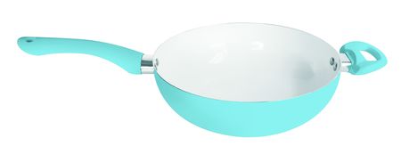 Wok Cerámica 26 Cm Celeste Carol Línea Soft