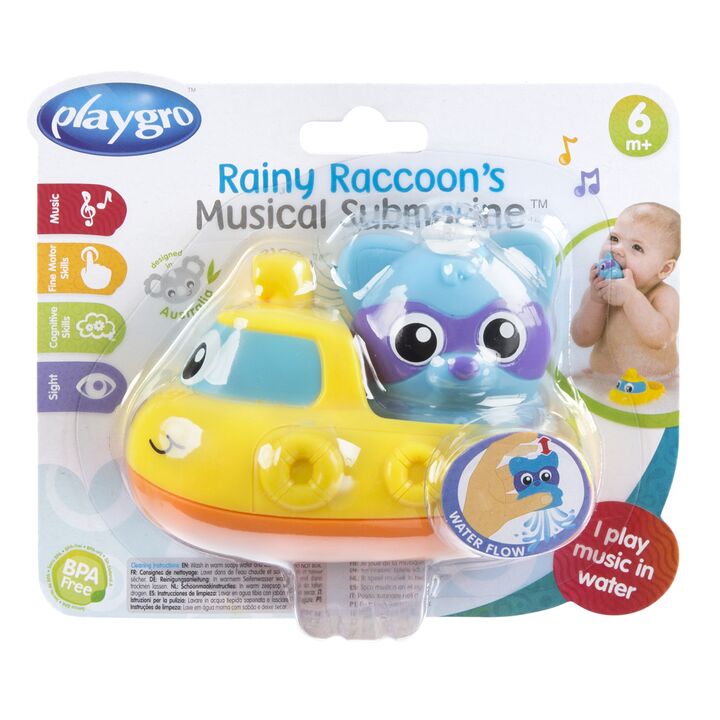 Rainy Raccoons Musical Submarine Playgro - Vista 4