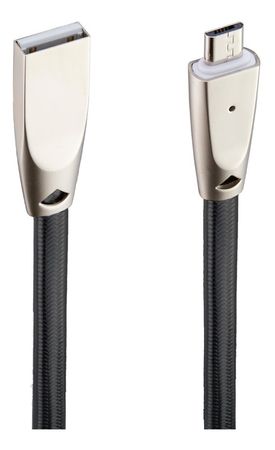 Cable Dekkin Micro Usb Metálico Negro Ca-306 N