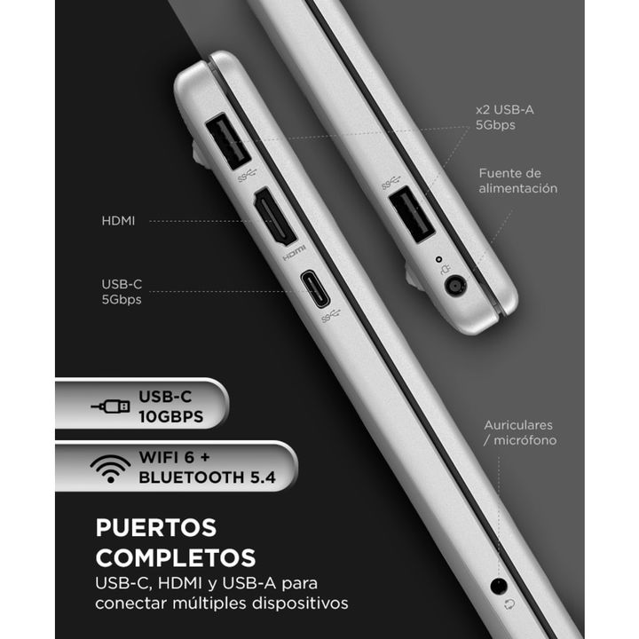Notebook HP 15 Core 5 120U 8GB 512GB SSD Pantalla FHD Sistema operativo FreeDOS - Vista 4