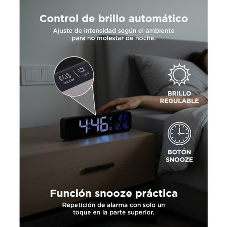Despertador LED Inteligente Gadnic DP5PRO 40 Tonos Musicales
