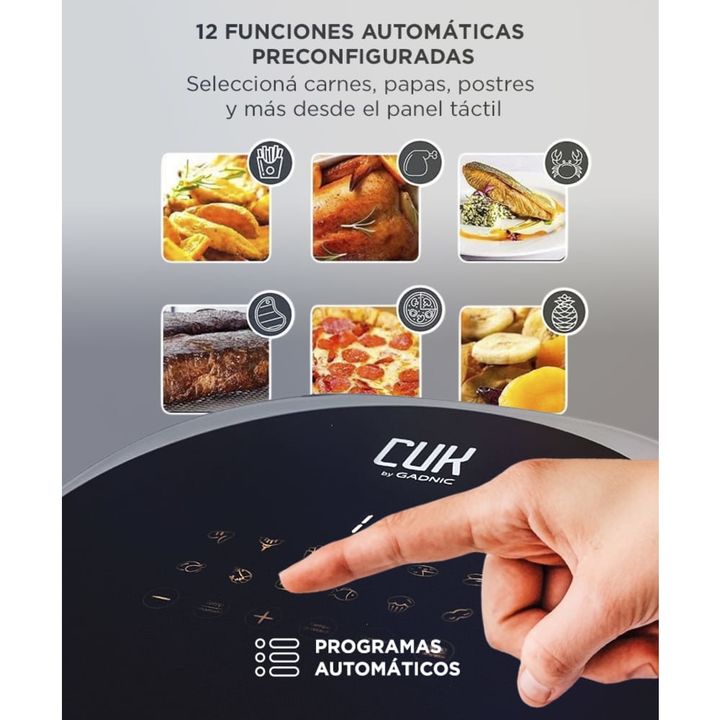 Freidora De Aire Gadnic Digital Táctil 5 Litros Visor 5L - Vista 5