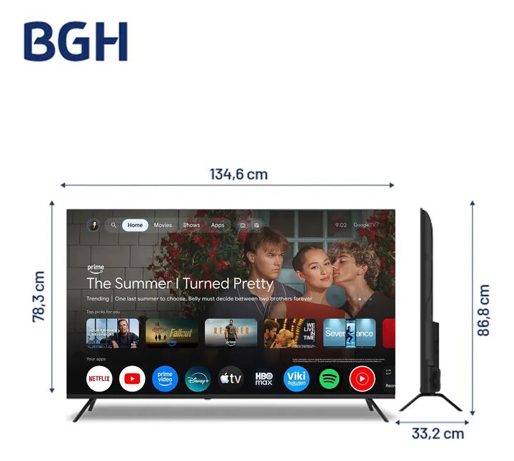 Tv Bgh 60'' 4k Google Tv B6026us6g - Vista 2