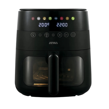Freidora De Aire Atma Negra 6 Litros Con Visor FR246ABP