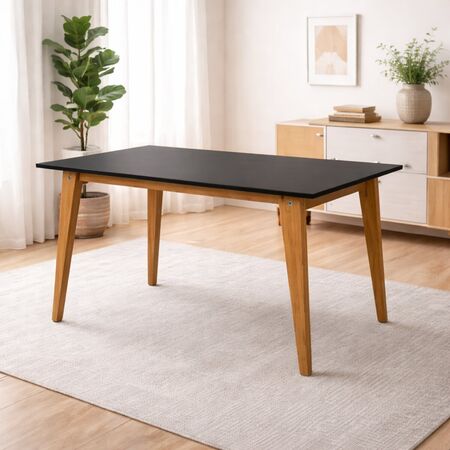 Mesa Escandinava  X  Cm Miel Tapanegro