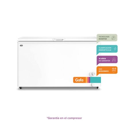 FREEZER GAFA HORIZONTAL INVERTER BLANCO FGHI400B-XL 402L
