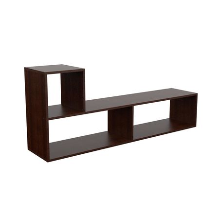 MUEBLE RACK TV LED MOSCONI MÓDULO L COMBINABLE LIVING 81013 COLOR WENGUE