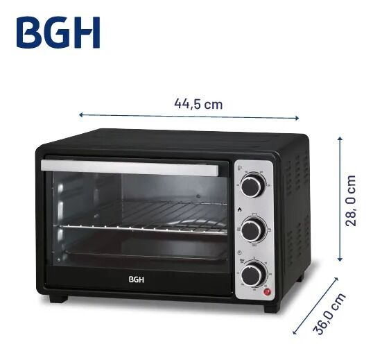 Horno Eléctrico Bgh 25 Litros Duo Bhe25m23n Color Negro - Vista 4
