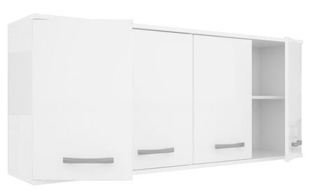 Alacena Muebles Orlandi 616 140Cm 4P Blanco