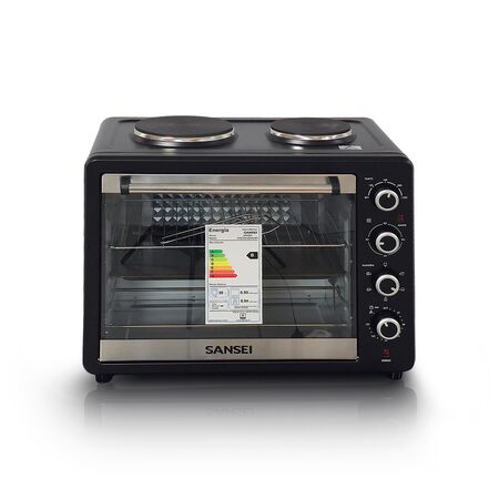 Horno electrico 63Litros con anafes Grill Sansei