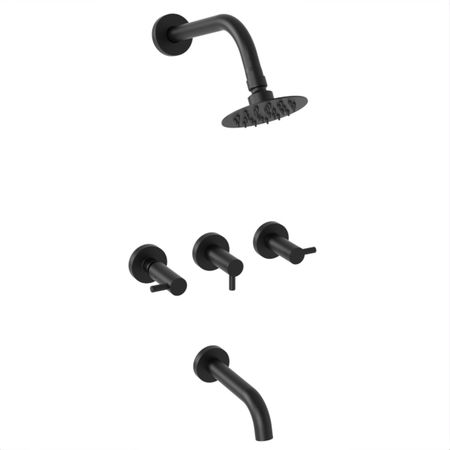 Griferia ducha con transferencia Hidromet Jet Negro