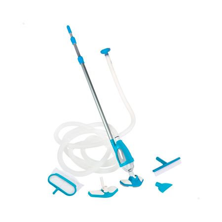 Kit Saca Hojas+Limpiafondo Mantenimiento Deluxe Intex