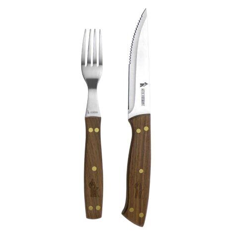 Set de 4 Cuchillos 5″ + 4 Tenedores Asado Kangkawe - Vista 3