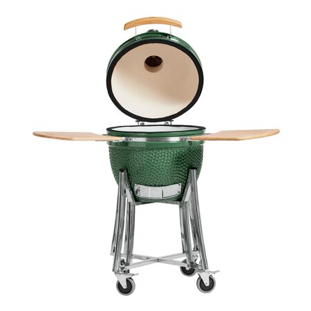 Parrilla Kamado Bbq Grill Kadu K18 Ahumador Ceramico Verde
