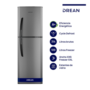 Heladera DREAN HDR320F50E 314 Litros Silver Mate Eco Pet A+ - Vista 1