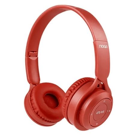 Auricular Bluetooth Vincha Rojo Noga - NG-A208BT RJ