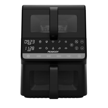 Freidora De Aire Peabody PE-AFDL104N Doble Vertical 10Lts
