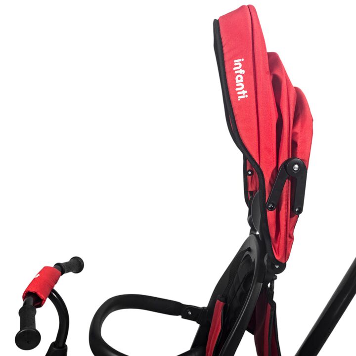 Triciclo multifuncional Infanti JY-T07B rojo - Vista 8
