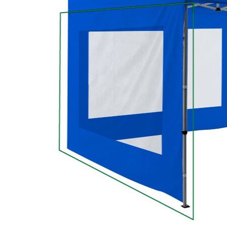 PARED AZUL TRANSPARENTE PARA GAZEBO DE 3X3