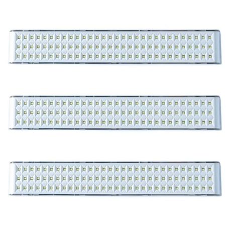 Set 3 Luz De Emergencia Led Usb C 90 Led 450 Lm 5v Omaha Blanco