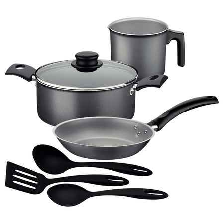 Batería Cocina Tramontina Turim 6 Piezas Plomo