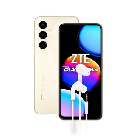Combo ZTE V80 Max 4+256GB Dorado + Auriculares Manos Libres Dekkin