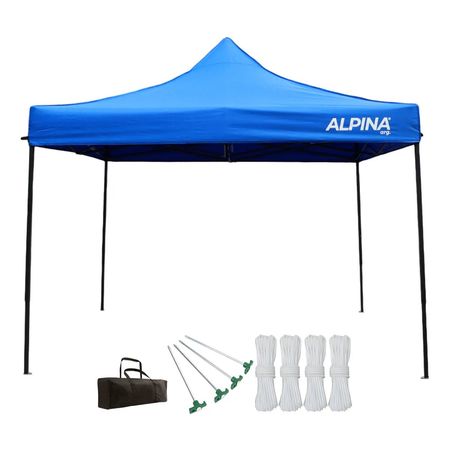 Gazebo 3x3 Plegable Autoarmable 26kg Protent Beach Reforzado Playa Azul