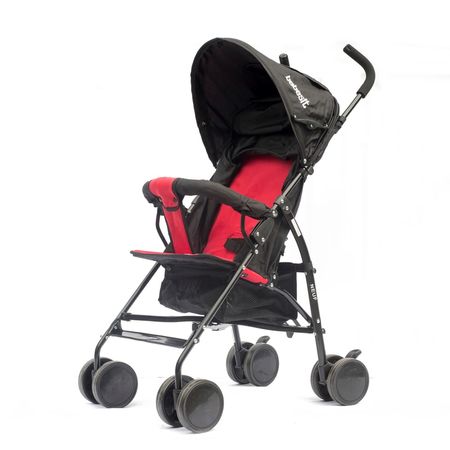 Cochecito Bebesit Paraguitas Neuf Negro/Rojo 1058-D