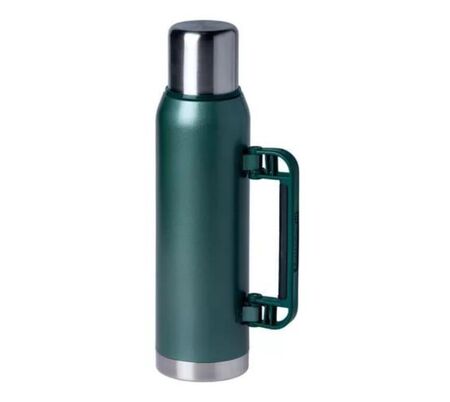 TERMO 1.3L LUSQTOFF - MANIJA Y PICO CEBADOR VERDE SIN LOGO (T1.3-9)