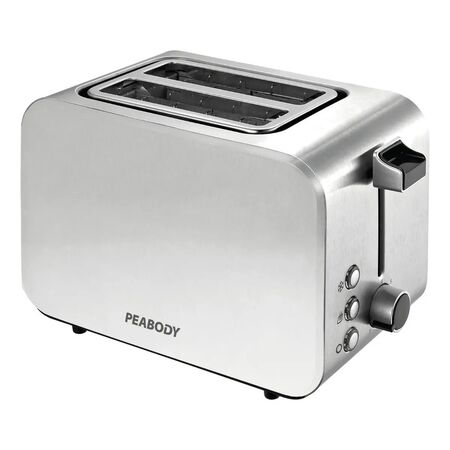 Tostadora Peabody Pe-t8127 2 Panes 7 Niveles 850w Acero Inox Plateado