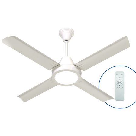 Ventilador De Techo Severbon Fusion Led Motor Dc 030156 Blanco