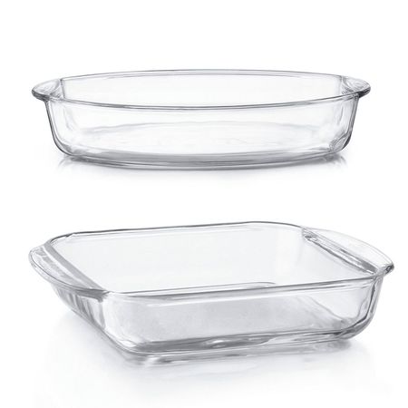 Set X 2 Fuentes De Vidrio Para Horno - Pyr O Rey