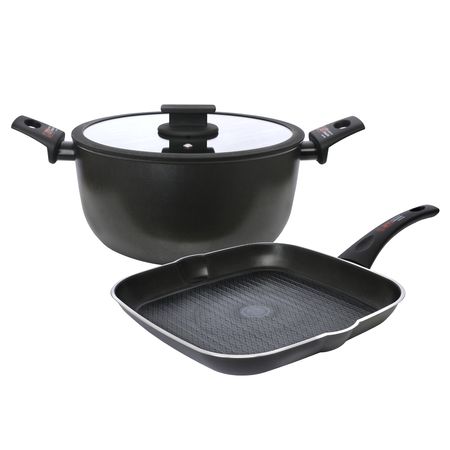 Bateria Coccion Antiadherente ITALIA Apto Induccion 3,5 mm Fortezza 