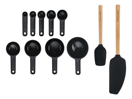 Set De Utensilios Kitchenaid Kqg492ohobe 11 Piezas Negro