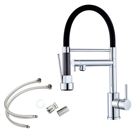 Grifería P/Cocina Monocomando Doble Función Novohome Cromo