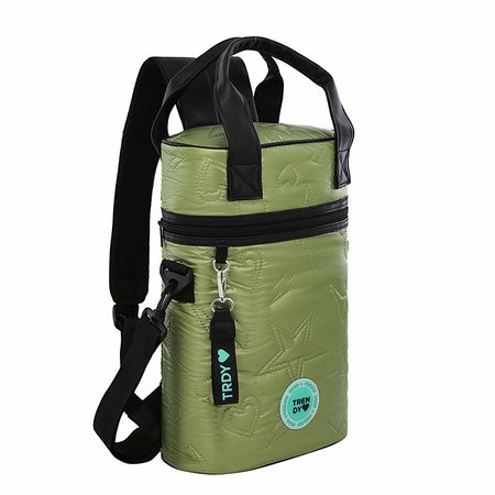 Bolso Matero Mochila Porta Mate Trendy Llavero de Regalo 18473 Verde