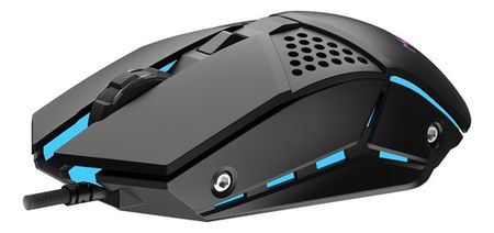 Mouse Gamer Movil Logix Mg16 Caster Usb Rgb Negro