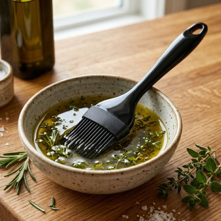 Pincel Silicona Mango Plastico Cocina Repostería Aston