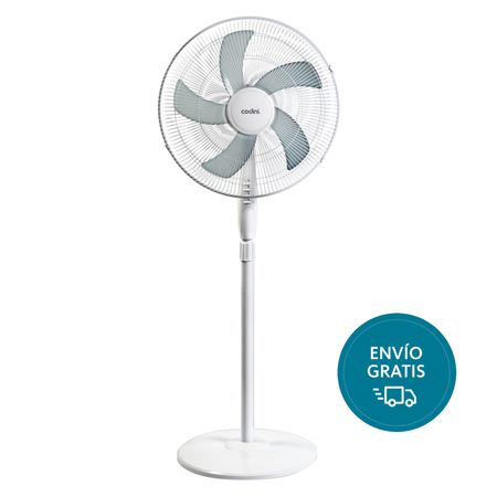 Ventilador de Pie Blanco 1.7 mts 5 aspas 18" Codini - V18V