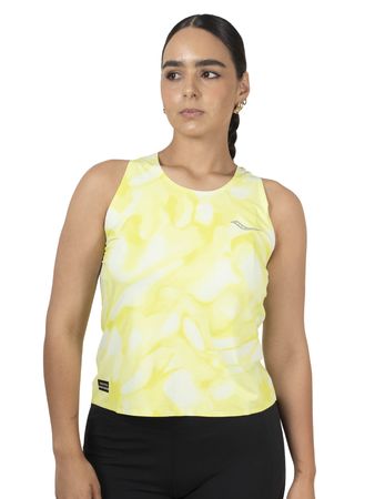 Musculosa Saucony Endorphin Mujer Running Verde