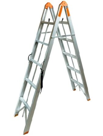 Escalera Plegable 5x2 5 Escalones Lusqtoff Le25 170cm 150kg