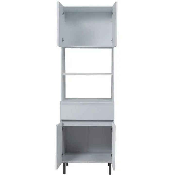 Mueble Ricchezze Multiuso Livorno 0.60M 4 Puertas 1 Cajón Blanco Norte - Vista 2
