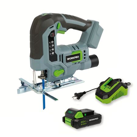 Combo Sierra Caladora 20v + Batería 2ah + Cargador WORKPRO