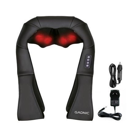 Masajeador Gadnic Cedro Cervical 8 Nodos Shiatsu Terapia de Calor 3 Niveles