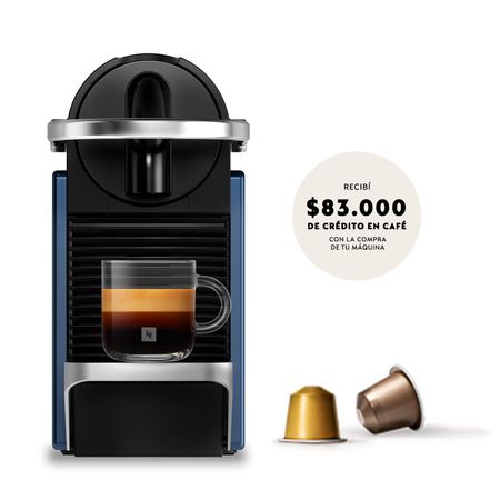 Cafetera Nespresso Pixie Blue Bundle MS