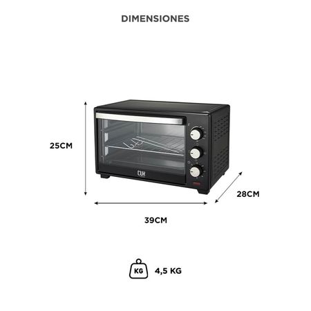 Horno Eléctrico Gadnic 16L 1280W