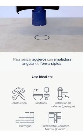 Broca Diamantada Bremen 25mm para Amoladora